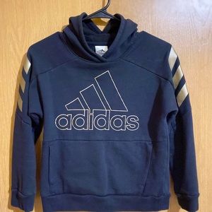 Adidas Black & Gold | Hoodie Youth M / 10-12